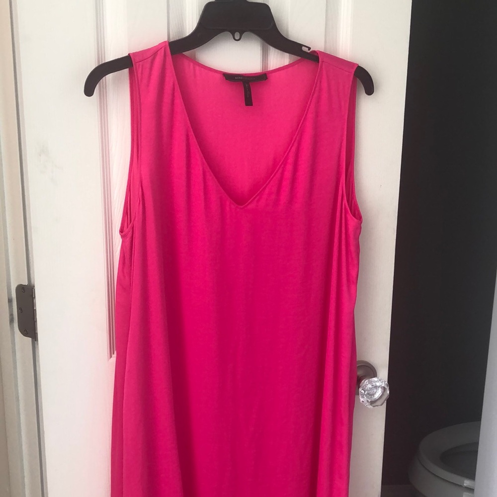 Hot pink BCBG Maxazria high low dress. Like new!